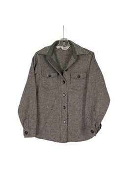 🌵Vintage Woolrich Woman 70’s Wool Herringbone Shirt Shacket